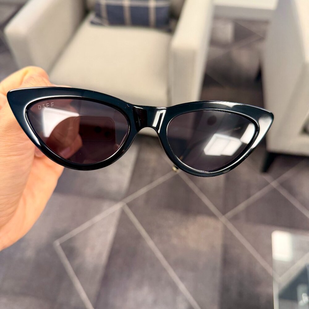 DIFF x ADRIENNE BAILON CHATEAU + BLACK + GREY SUNGLASSES